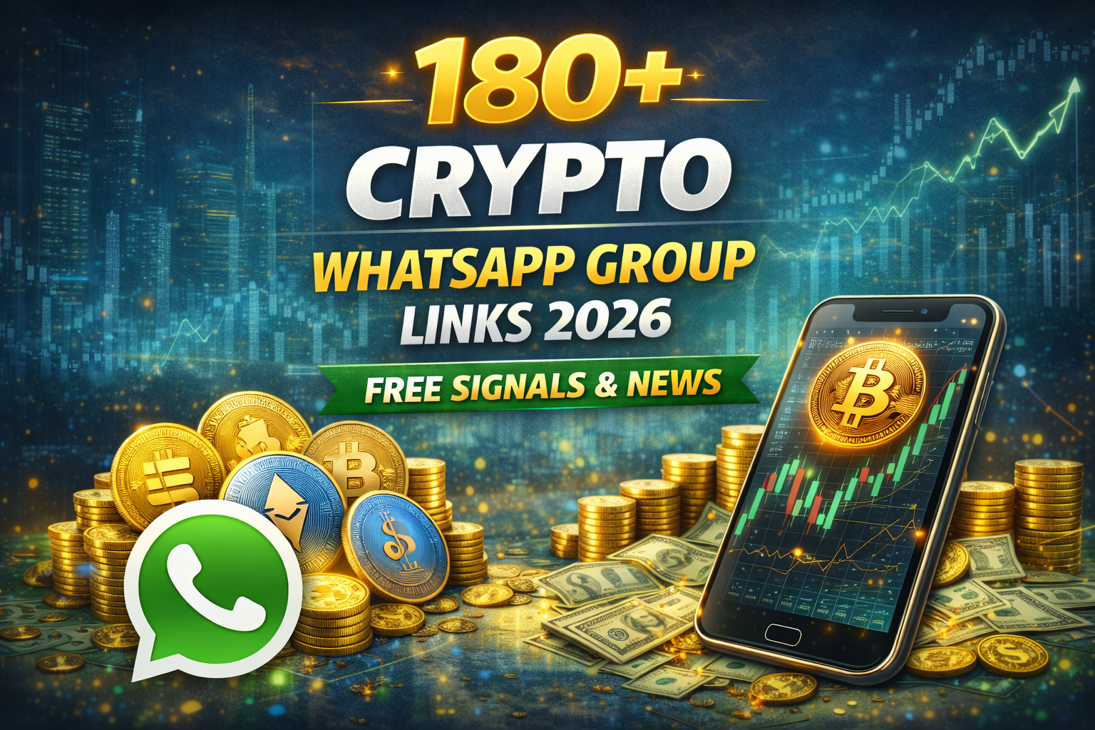 180+ Crypto WhatsApp Group Links 2026 — Free Signals & News