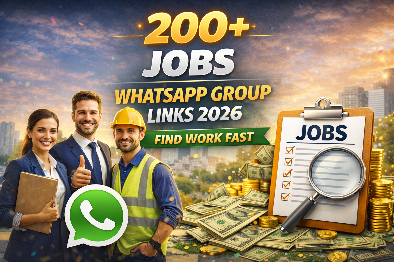 200+ Jobs WhatsApp Group Links 2026 — Find Work Fast